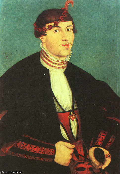 Young Bridegroom, Oil On Panel, Museum Of — Lucas Cranach The Elder