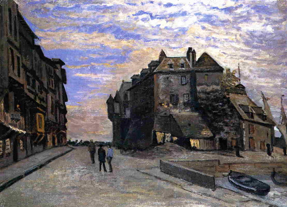 Le Lieutenance At Honfleur — クロード・モネ
