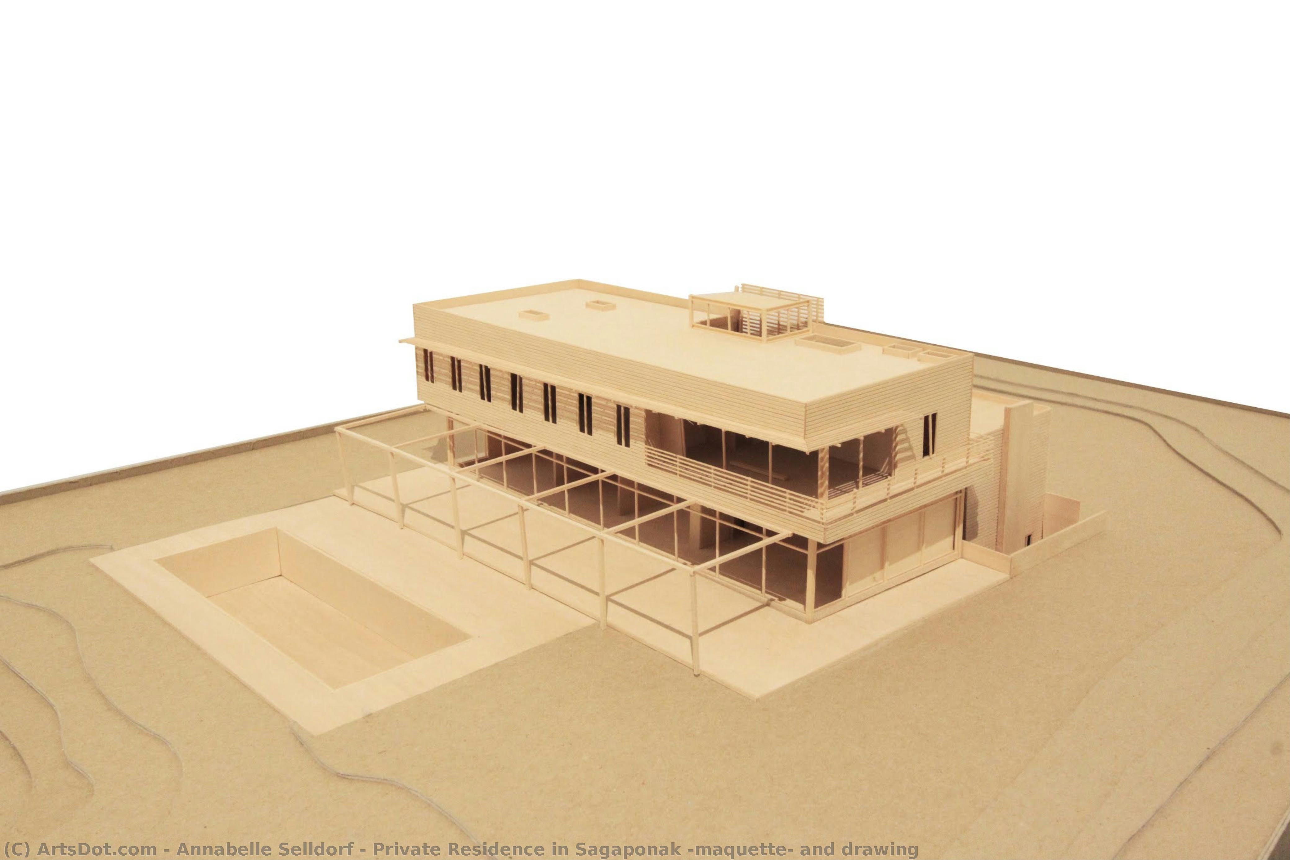 Private Residence In Sagaponak (maquette) And Drawing — Annabelle Selldorf