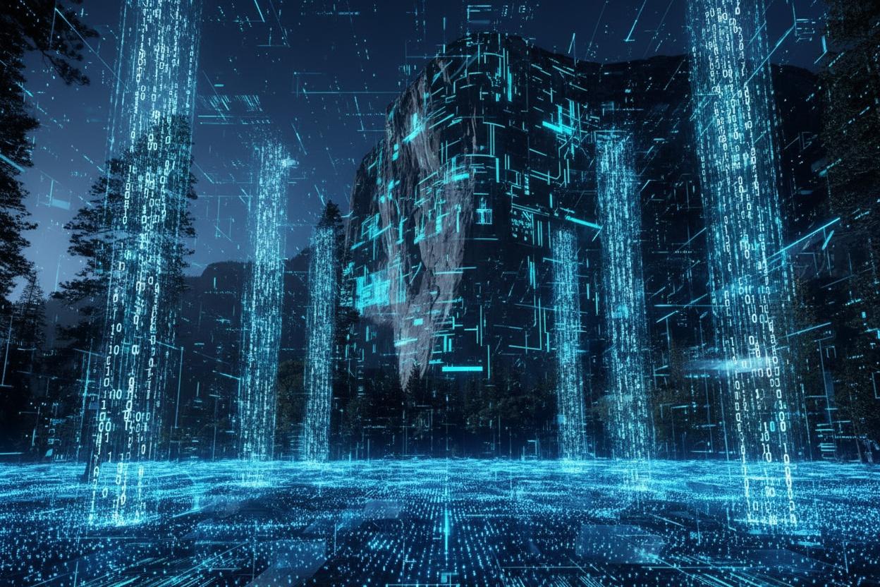 Algorithmic Emergence: The Cyan Substrate — Vincent Boyer