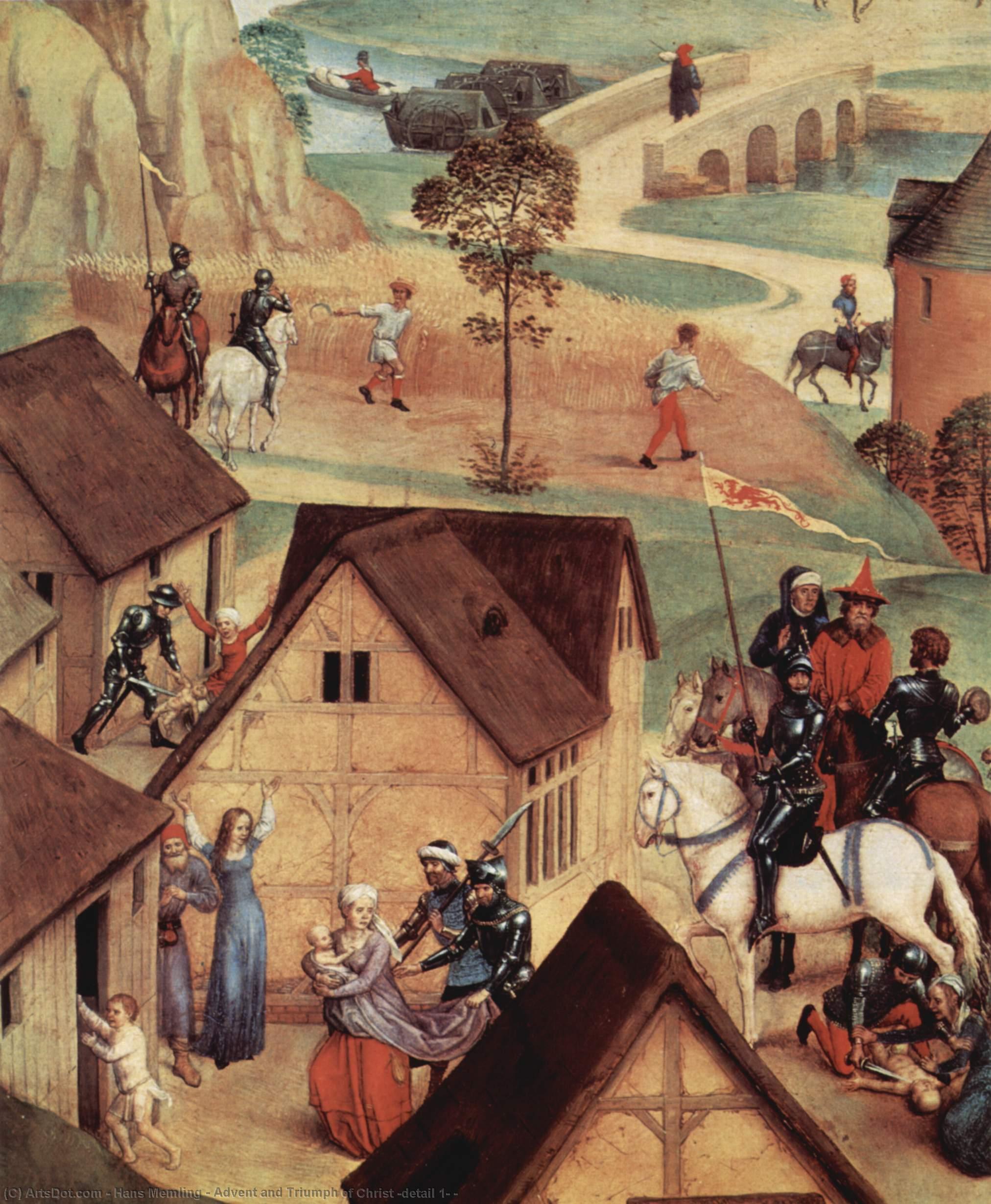 Advenimiento Y Triunfo De Cristo (detalle 1) — Hans Memling
