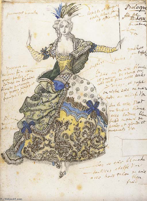 Costume Design For 'la Fée De Richesse' — Léon Bakst