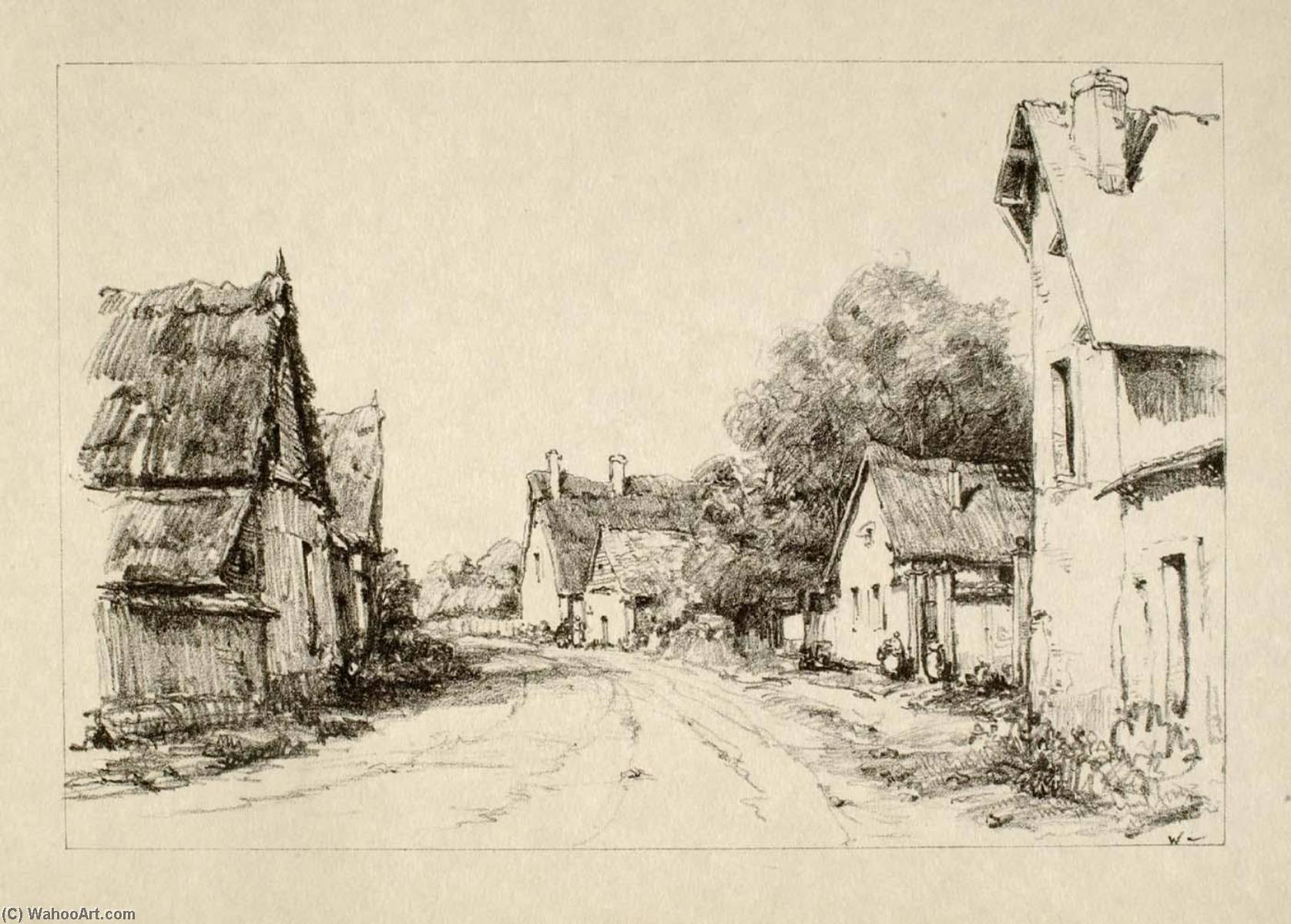 La Rue Du Village De Change Pres De Maintenon — Herman Armour Webster