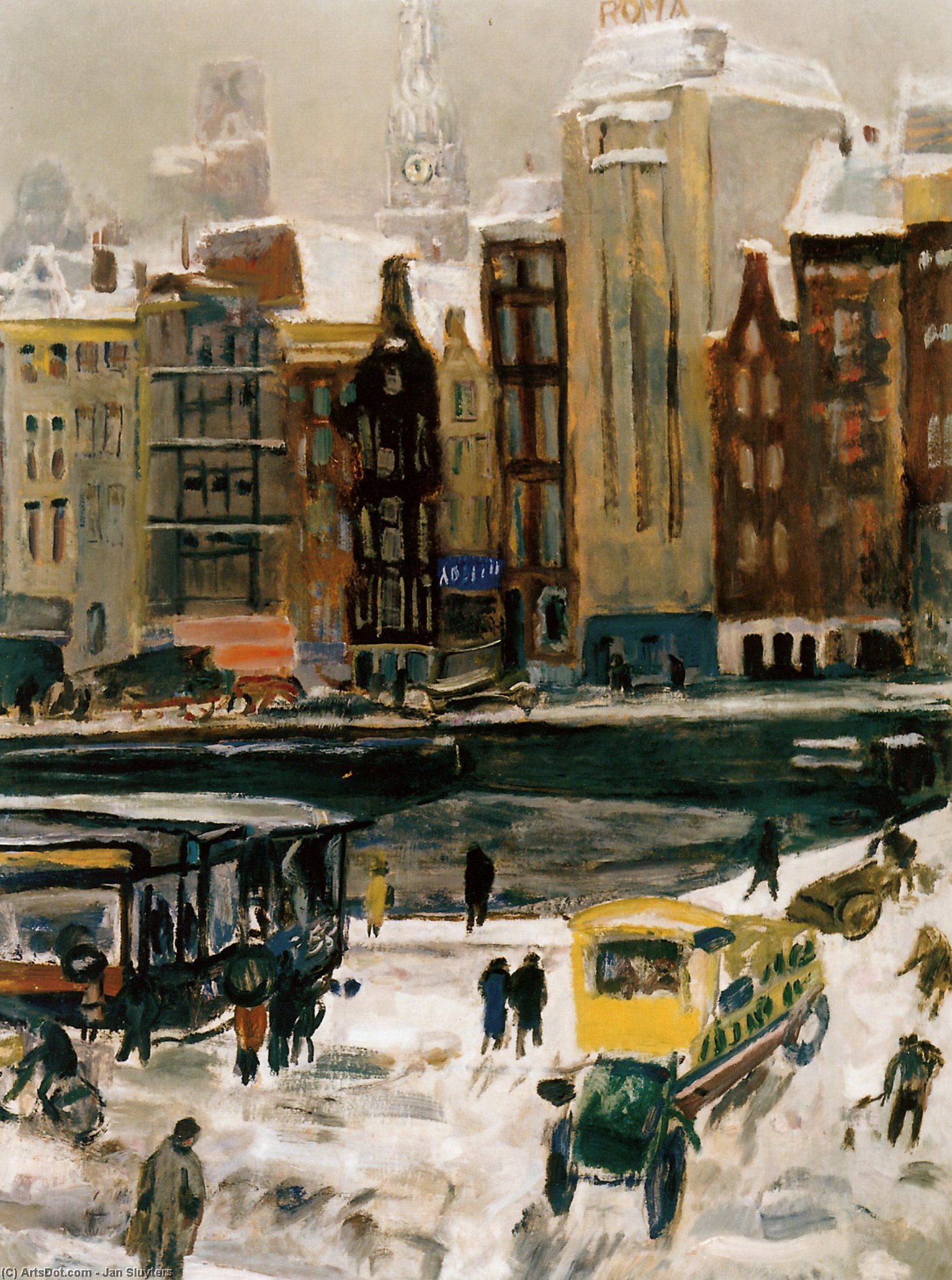 Townview, Amsterdam ''het Rokin'' — Jan Sluyters