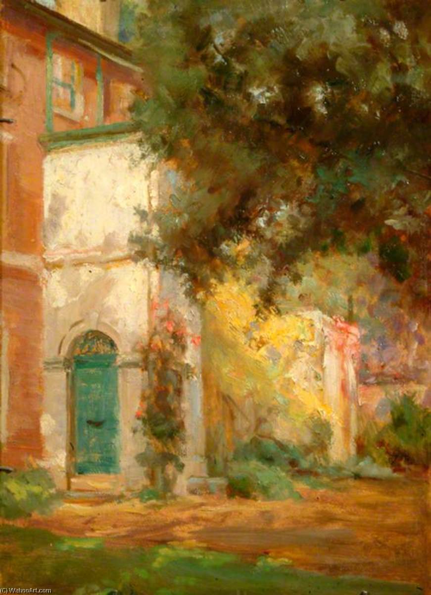 Porch, Side Of House And Tree — Percy Harland Fisher