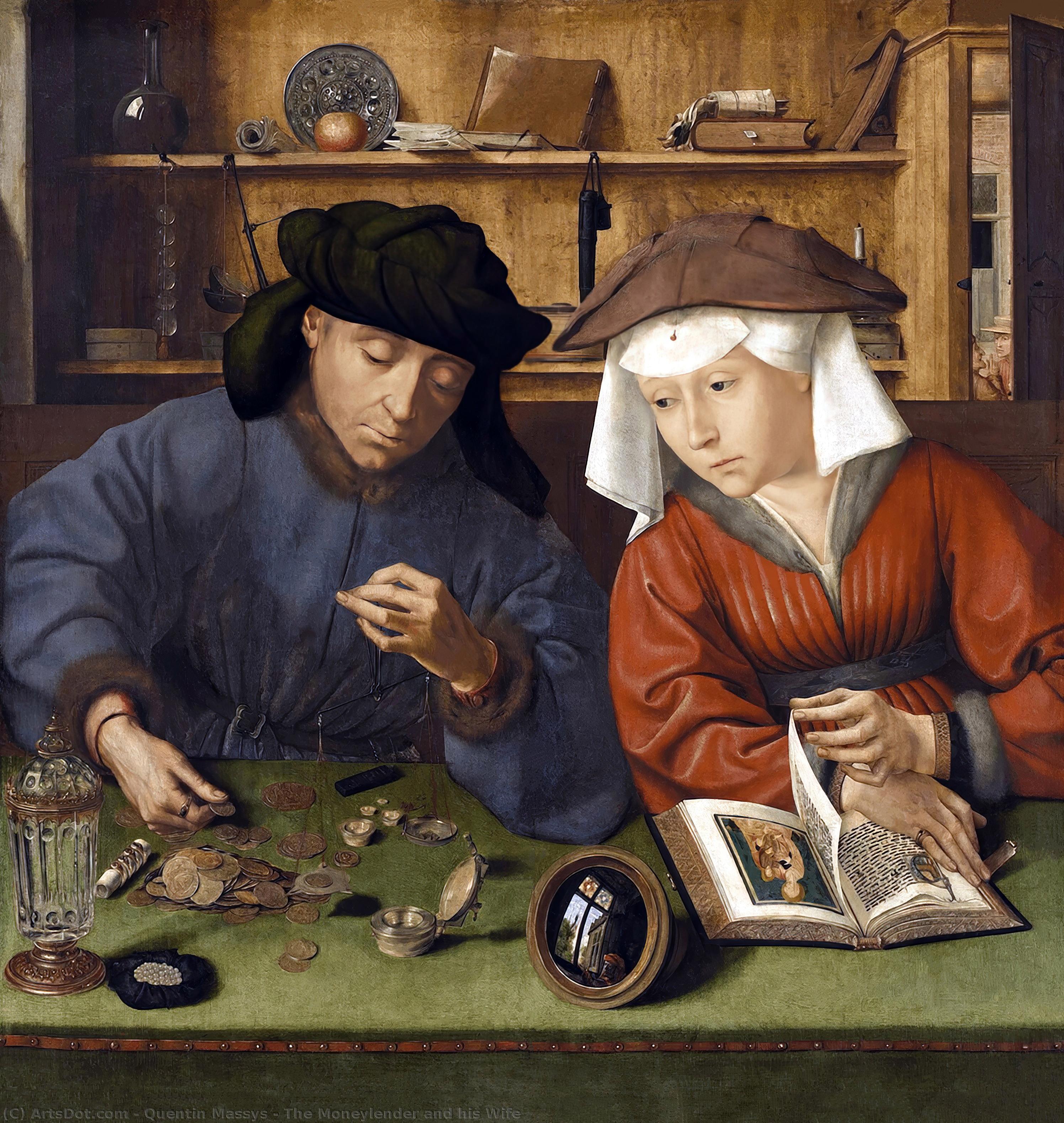El Prestamista Y Su Esposa — Quentin Matsys