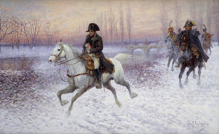 Napoleon At The Head Of A Troop Of Cavalry — Jan Van Chelminski