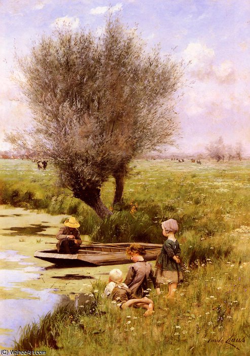 Afternoon Along The River — Emil Claus