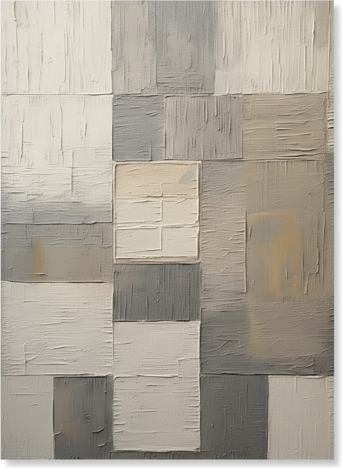 Monolithic Echoes In Neutral Relief: A Singular Study Of Structured Serenity — Laurent Fabre