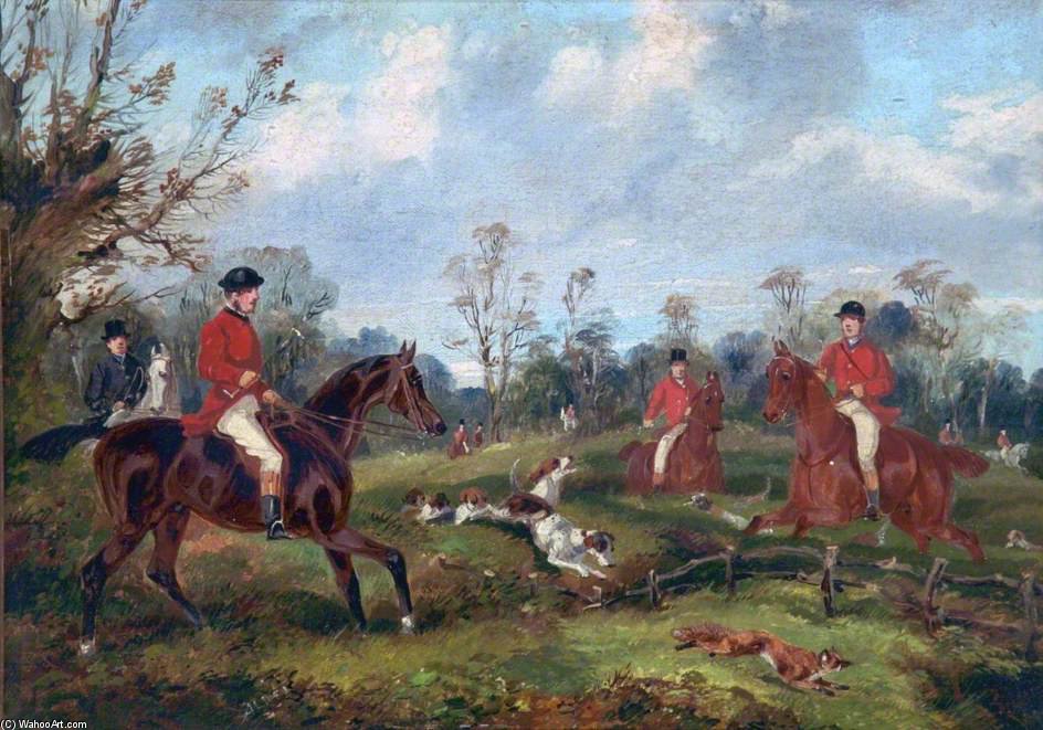 Fox-hunt, Breaking Cover — Samuel Henry Gordon Alken