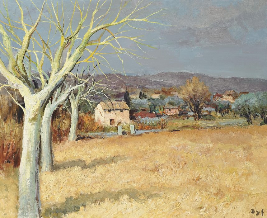 Countryside, Tourette-sur-loup, (1970) — Marcel Dyf