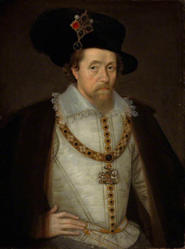 James Vi And I (1566–1625), King Of Scotland (1567–1625), King Of England And Ireland (1603–1625) — John De Critz The Elder