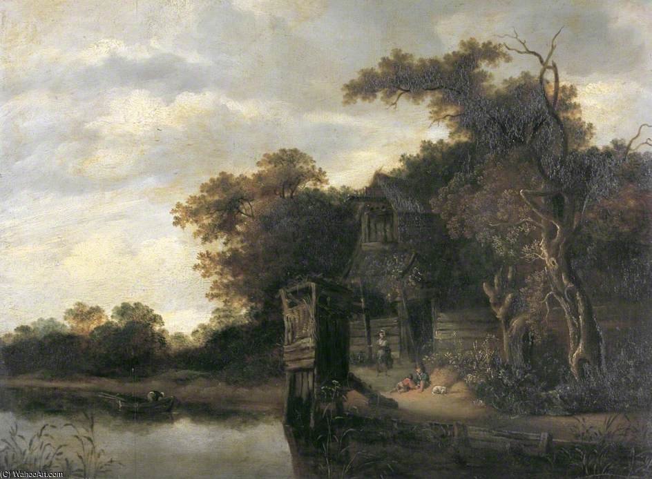 Cottage By A River — Cornelius Decker