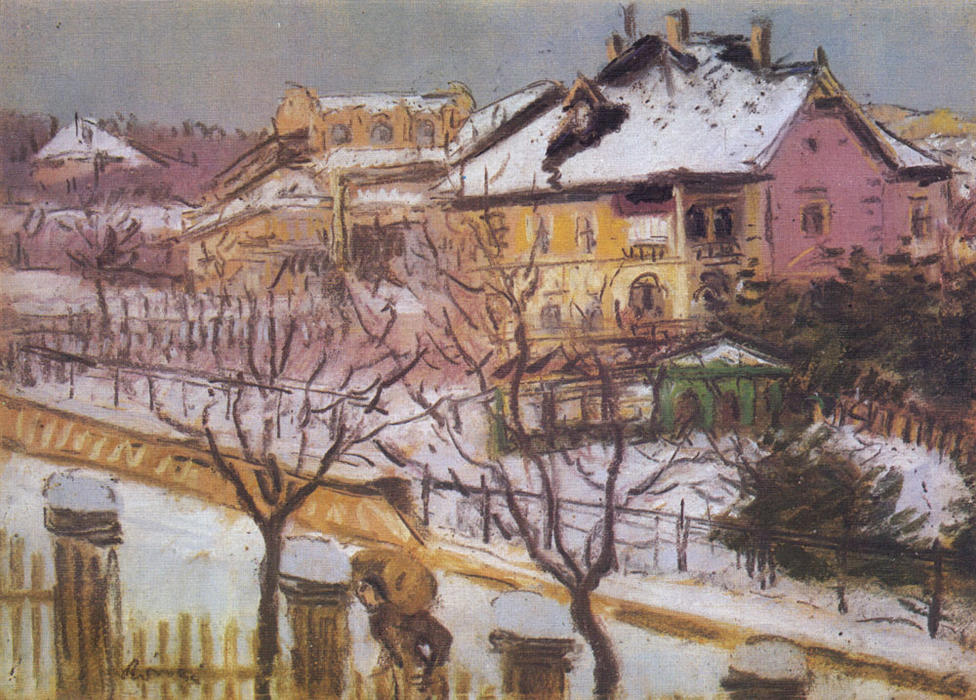 The Kelenhegyistrabbe In Winter — József Rippl-rónai
