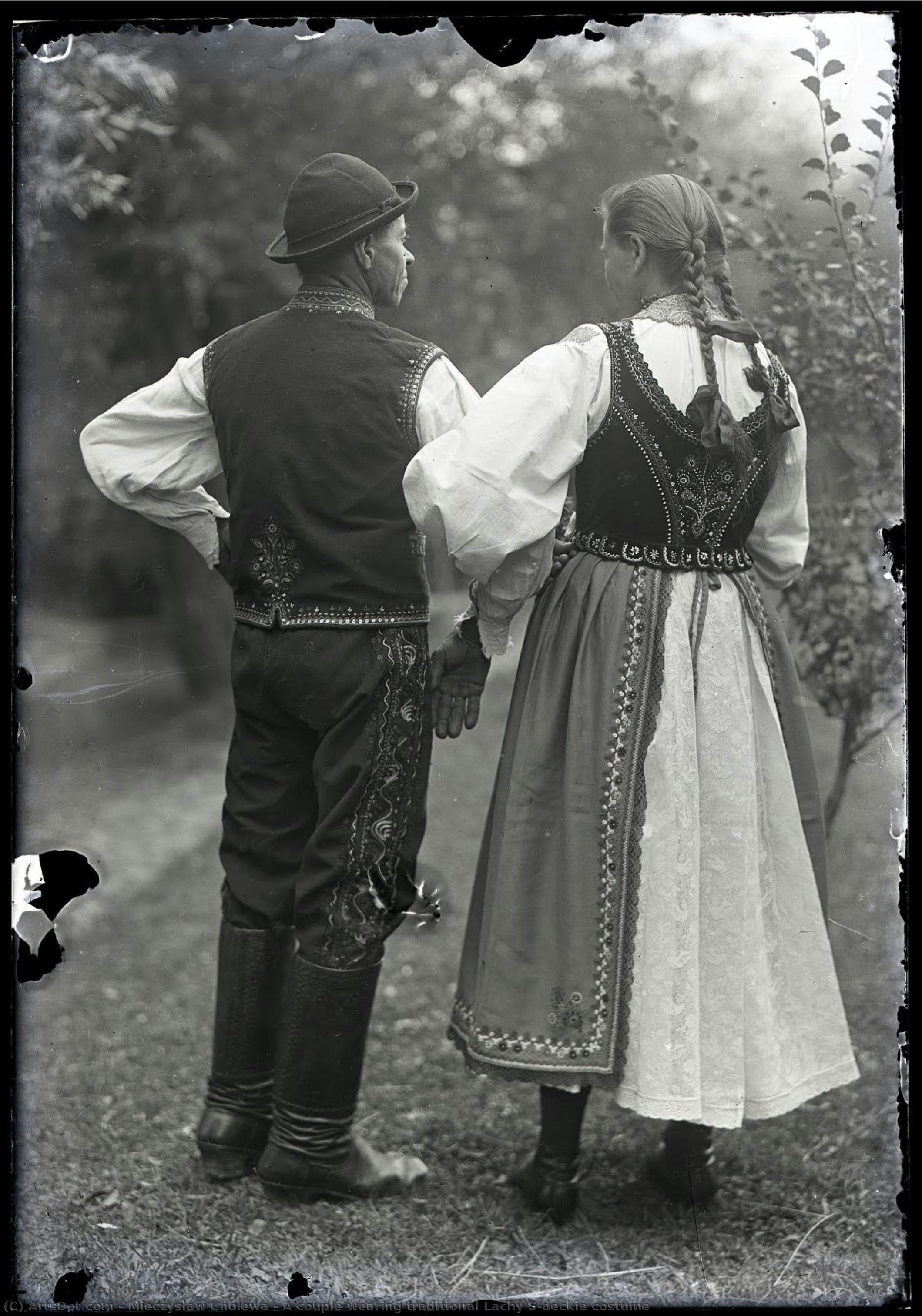 A Couple Wearing Traditional Lachy Sądeckie Costume — Mieczysław Cholewa
