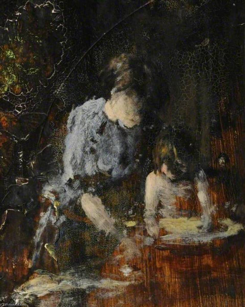 Study Of A Baby At A Wash Bowl (detail) — Frederick William Elwell