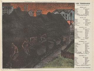 Program For The Weavers (les Tisserands) From The Beraldi Album Of Theatre Programs — Henri Gabriel Ibels