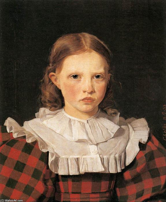 Portrait Of Adolphine Købke, Sister Of The Artist — Kristjen Kube
