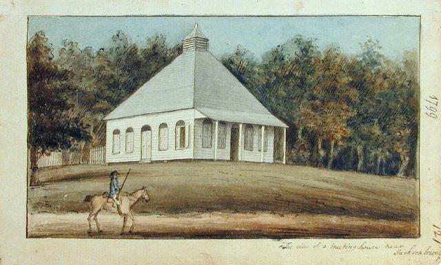 The View Of A Meeting House Near Jacksonboro — Charles Fraser