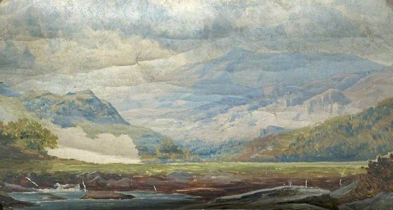 Landscape In North Wales (unfinished Sketch) — John Surtees