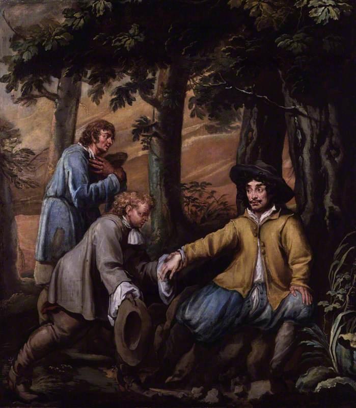 King Charles Ii In Boscobel Wood — Isaac Fuller