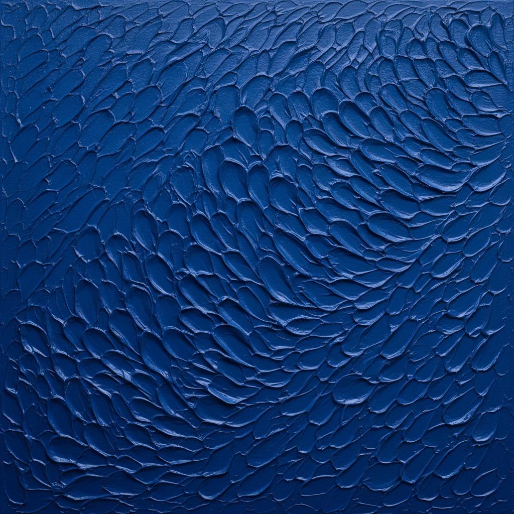 Ultramarin-rhythmen: Eine Singuläre Studie Skulpturaler Wellen Und Meditativer Blauer Tiefe — David Moreau
