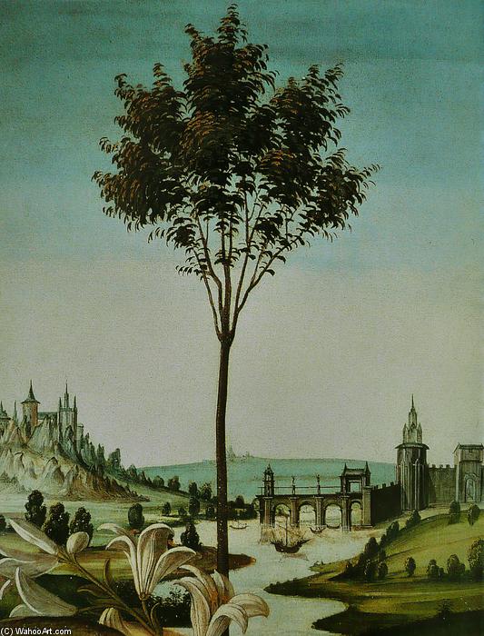 Annunciation Cestello (detail) — Sandro Botticelli