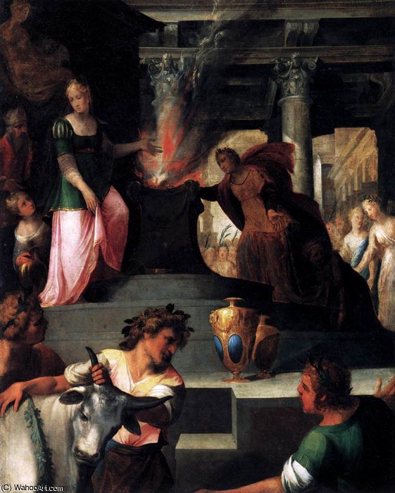 Hyante And Climene Offering A Sacrifice To Venus — Toussaint Dubreuil
