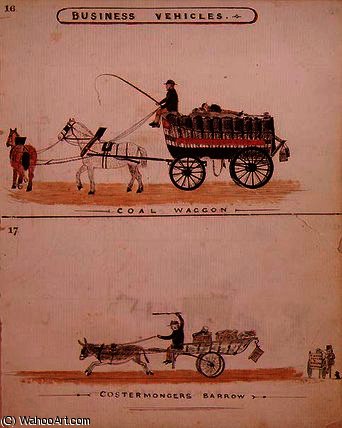 The Coal Wagon And The Costermonger's Barrow — William Francis Freelove