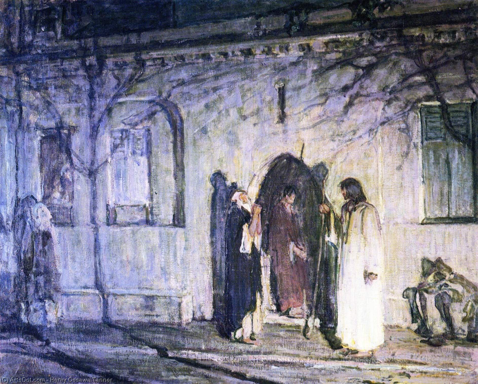 Christ With The Canaanite Woman And Her Daughter — Henry Ossawa Tanner