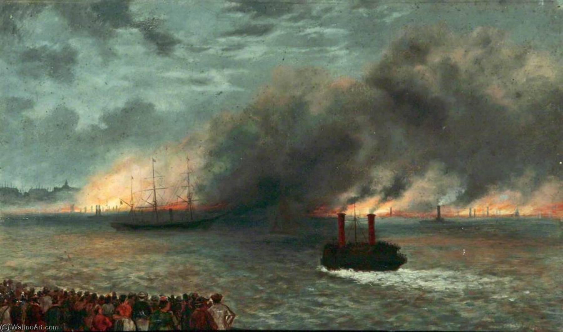 The Burning Of The Liverpool Landing Stage, 28 July 1874 — Peter Ghent