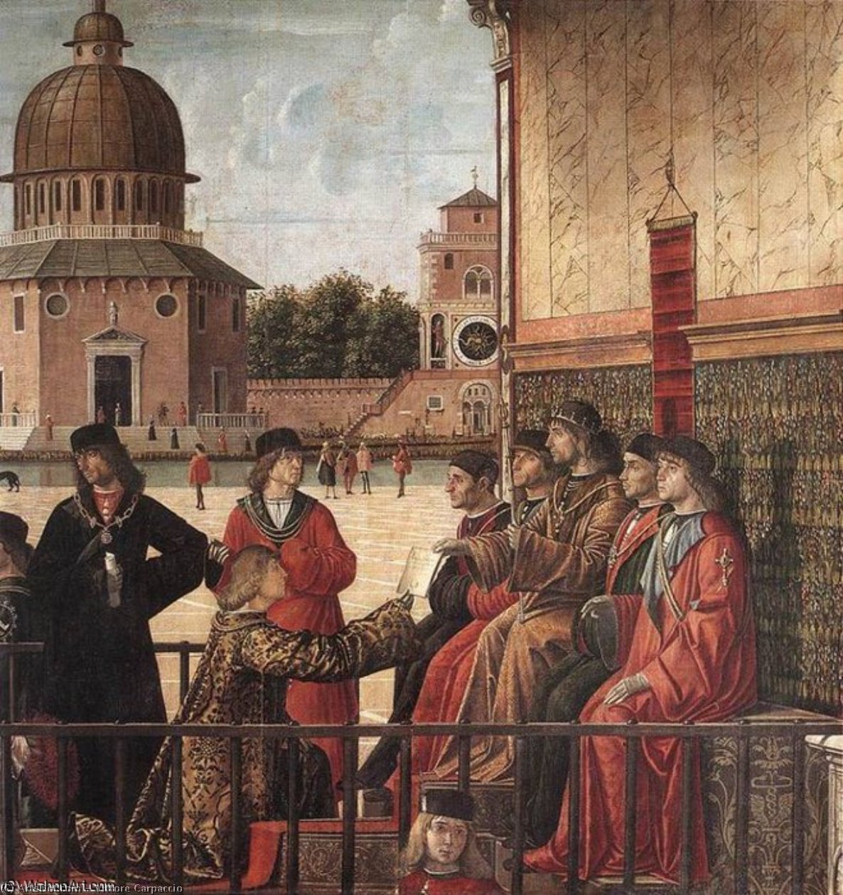 Arrival Of The English Ambassadors (detail - ) — Vittore Carpaccio