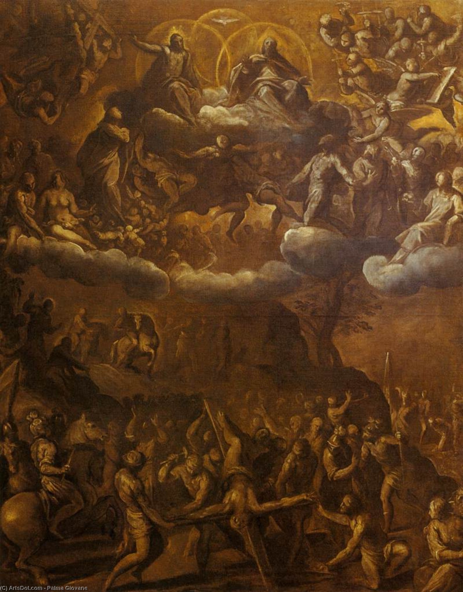 La Crucifixión De San Pedro — Jacopo Palma Il Giovane