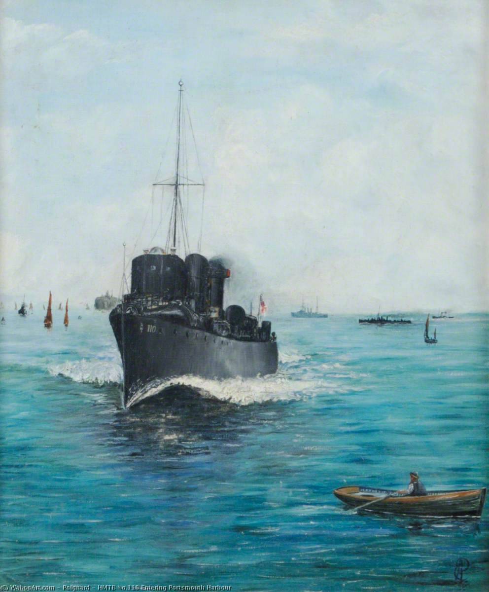 Hmtb No.110 Entering Portsmouth Harbour — Poignard
