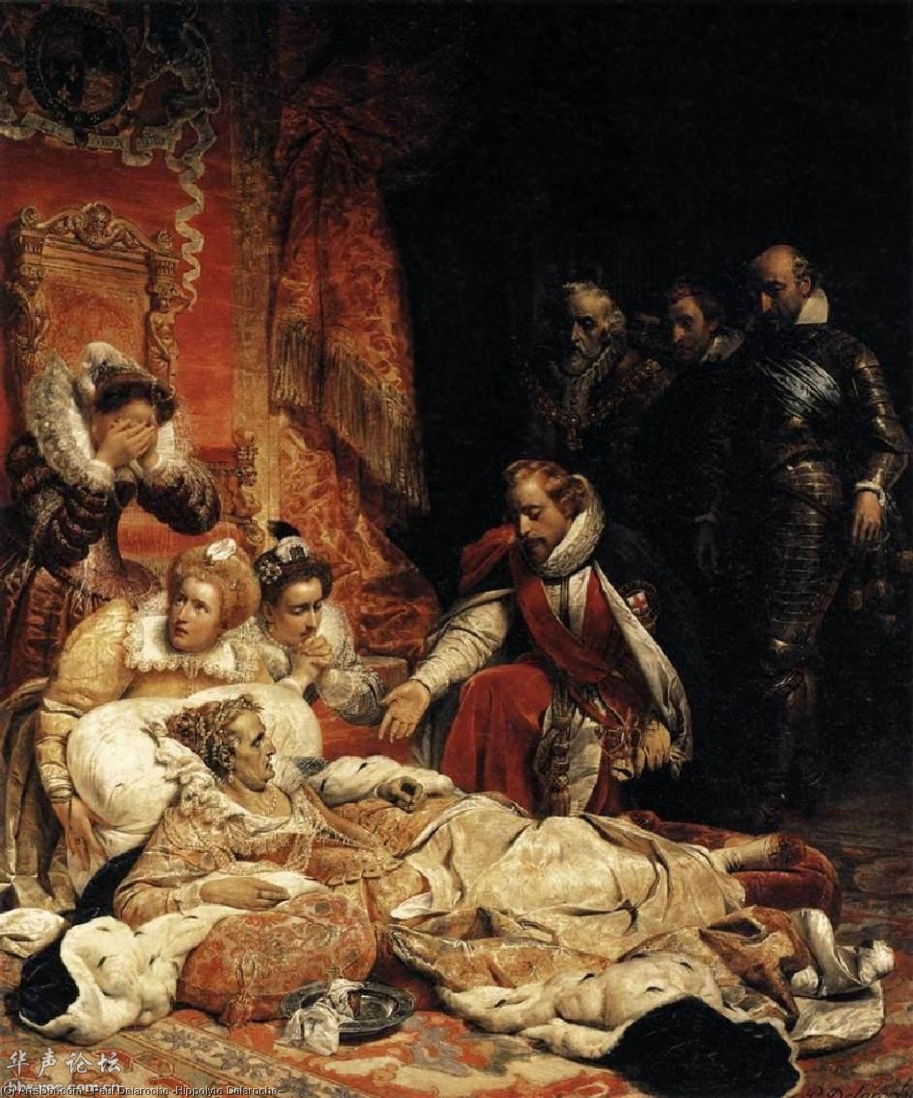 La Muerte De Isabel I, Reina De Inglaterra — Paul Delaroche