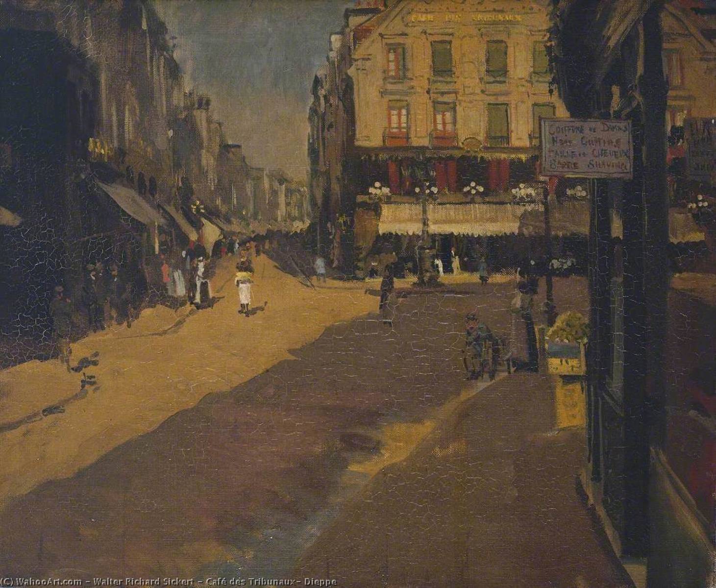 Café Des Tribunaux, Dieppe — Walter Richard Sickert