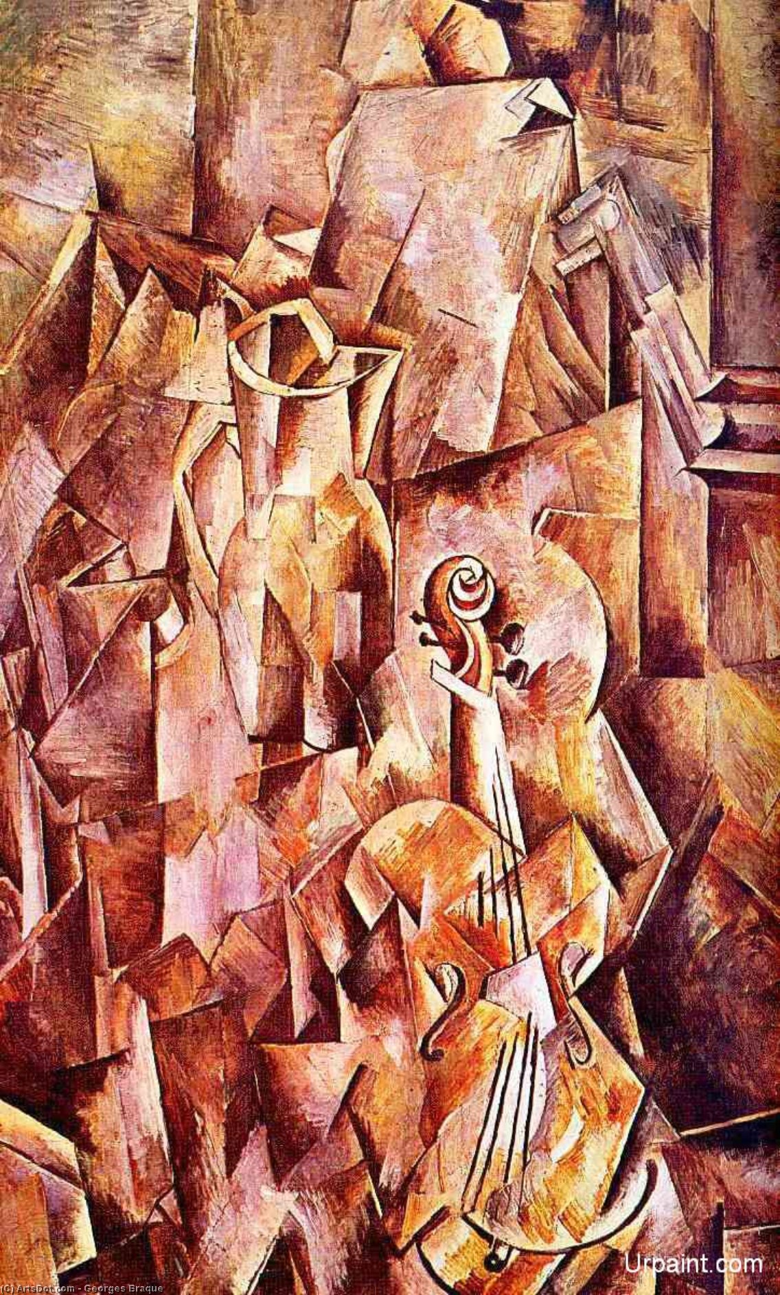 Violin And Jug — ジョルジュ・ブラクエ