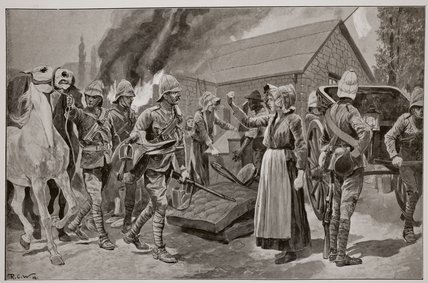 Burning The Farm Of A Treacherous Burgher — Richard Caton Woodville