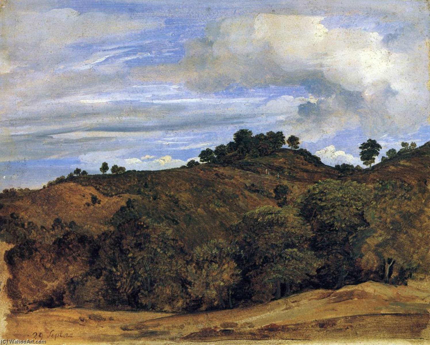 Landscape Near Olevano La Serpentara — Heinrich Carl Reinhold