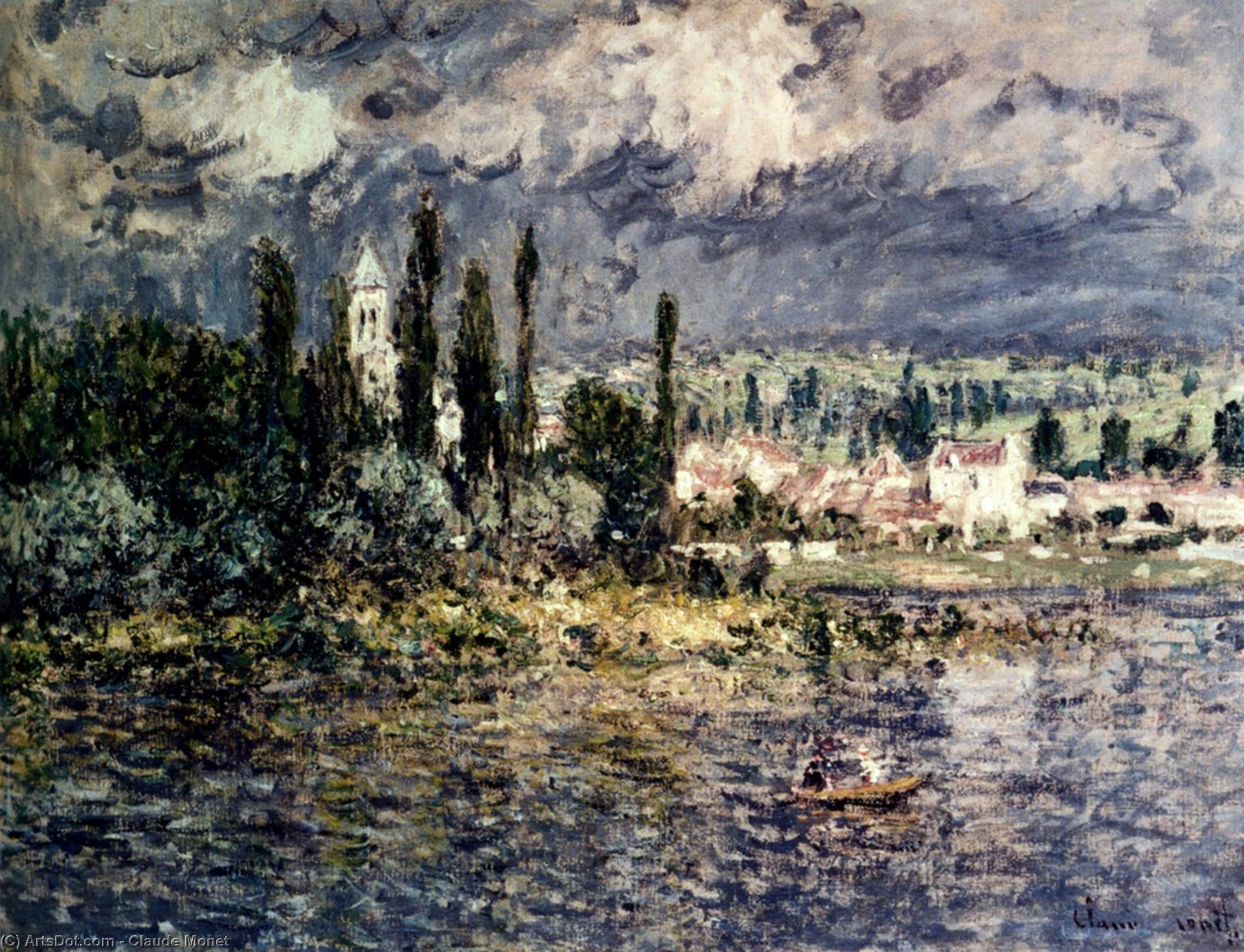 Landscape With Thunderstorm — Клод Моне