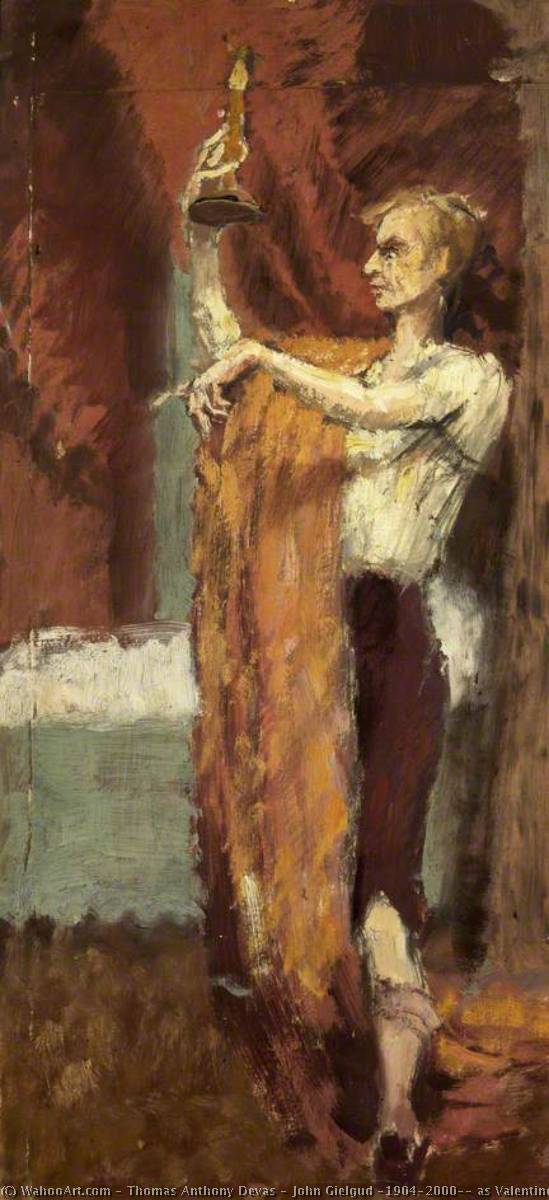 John Gielgud (1904–2000), As Valentine In 'love For Love' — Thomas Anthony Devas