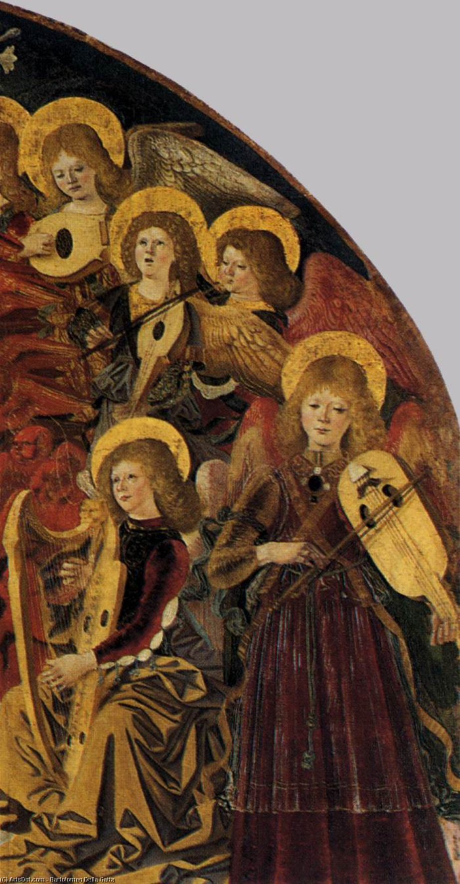 The Lady Of The Assumption Gives St Thomas Her Belt (detail) — Bartolomeo Della Gatta