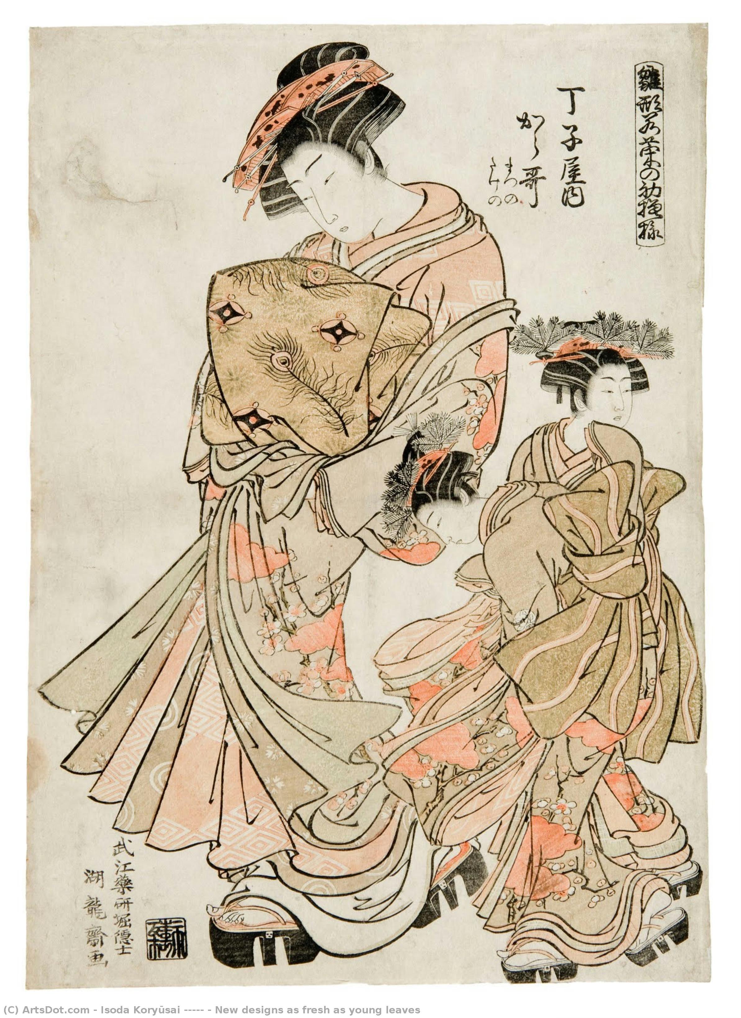 New Designs As Fresh As Young Leaves — Isoda Koryūsai