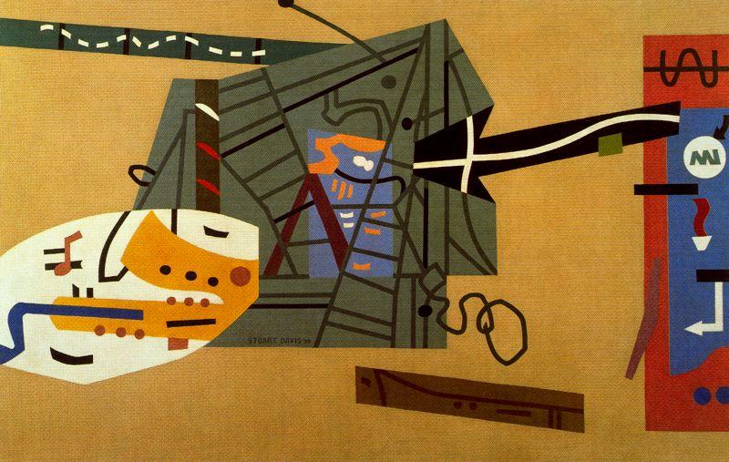 Mural For Studio B, Wnyc, Municipal Broadcasting Company — Stuart Davis