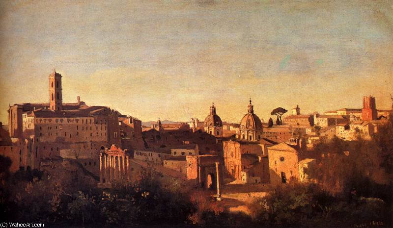 Forum Viewed From The Farnese Gardens — Jean-baptiste-camille Corot