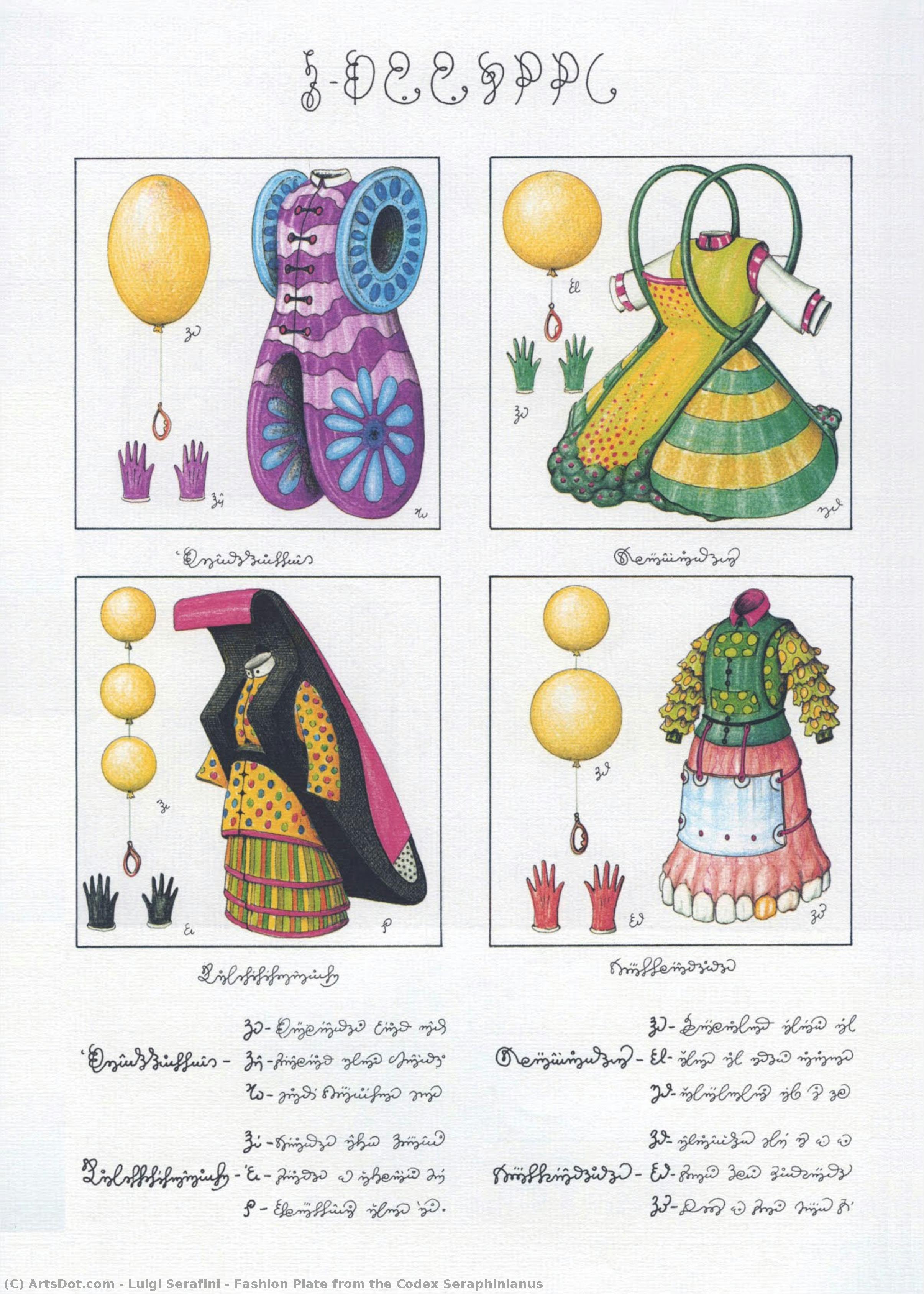 Fashion Plate From The Codex Seraphinianus — Luigi Serafini