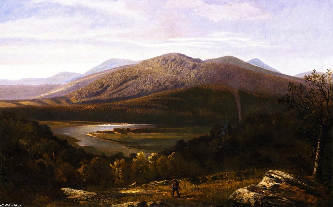 Landscape With Hiker And River — Gilbert Munger