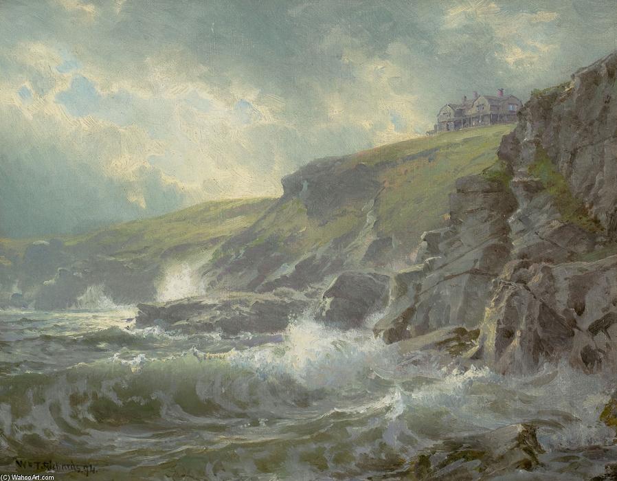 View Of The Artist's Home, Graycliff, Newport, Rhode Island — William Trost Richards