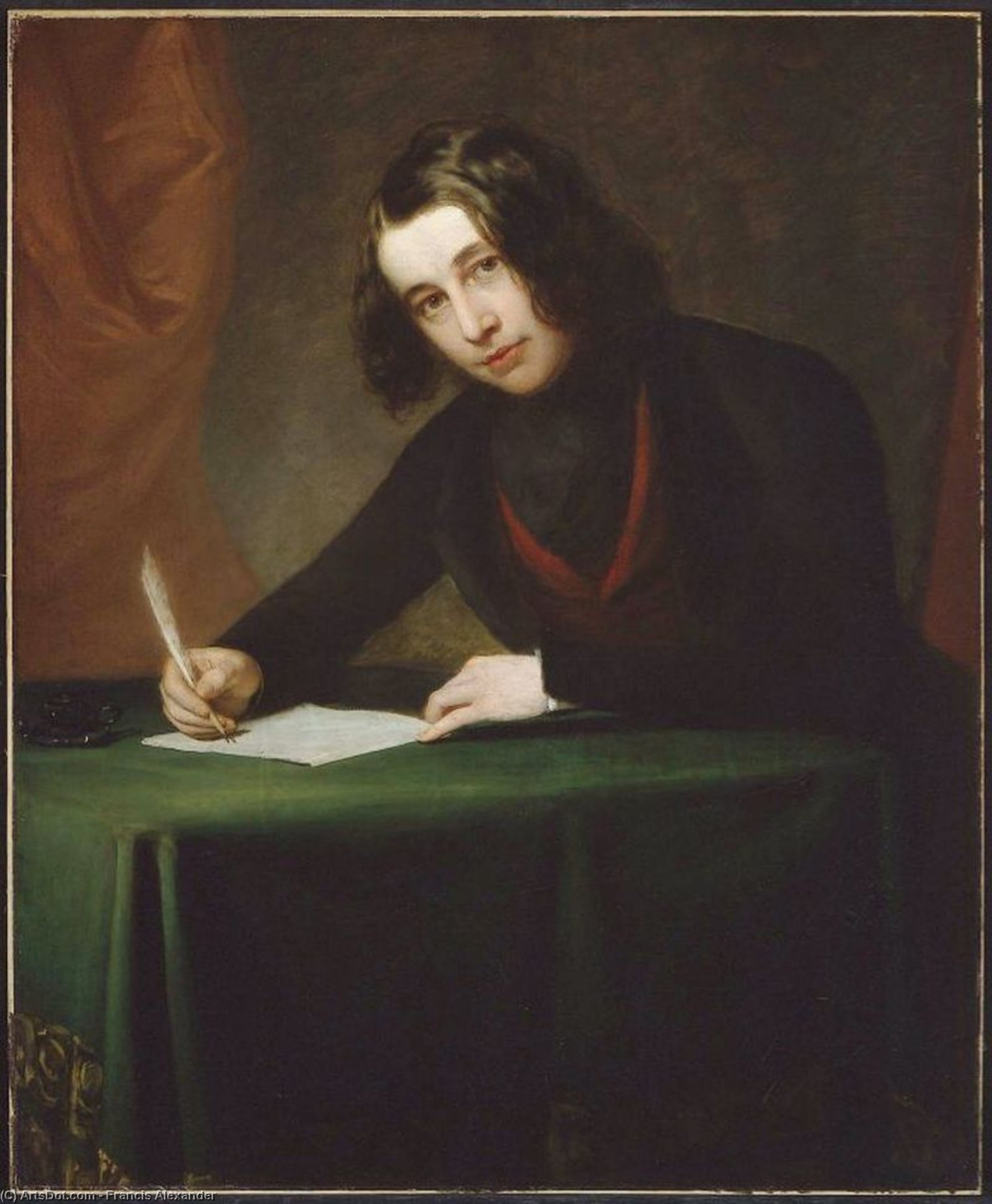 Portrait Of Charles Dickens — Francis Alexander