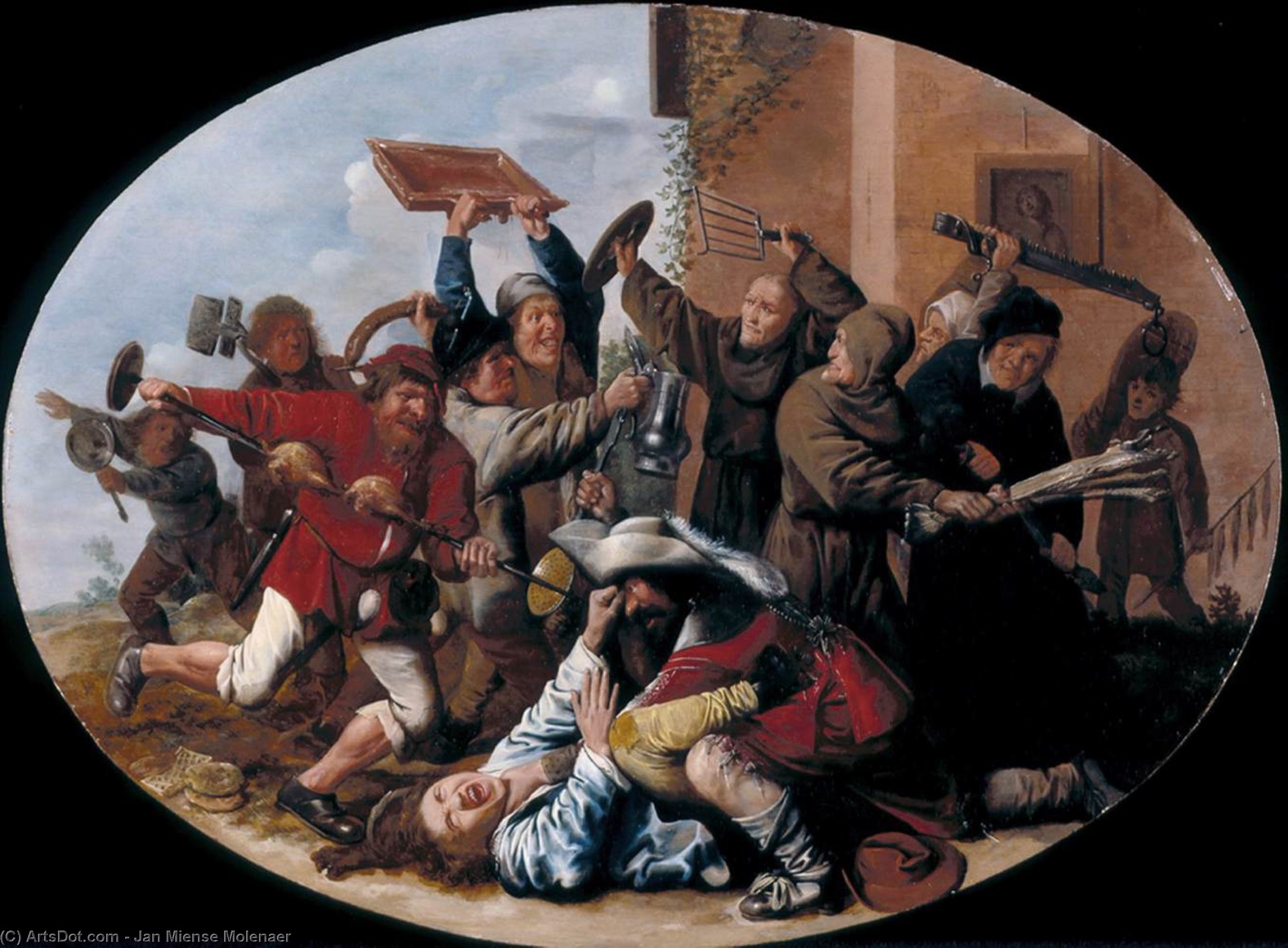 Battle Between Carnival And Lent — Jan Miense Molenaer